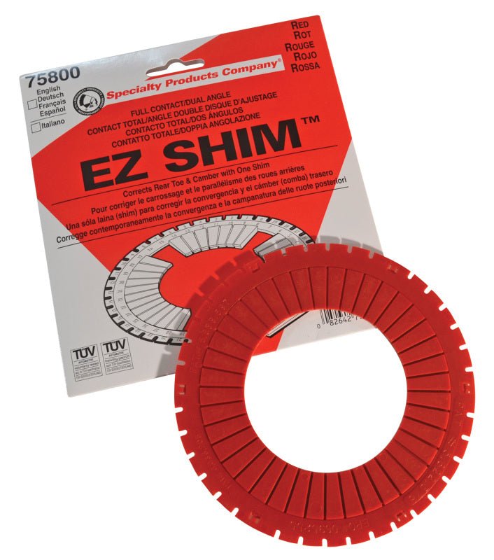 SPC Performance EZ Shim Dual Angle Camber/Toe Shim (Red) - Grocery Getter Performance
