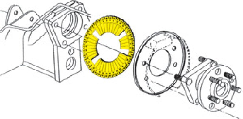 SPC Performance EZ Shim Dual Angle Camber/Toe Shim (Yellow) - Grocery Getter Performance