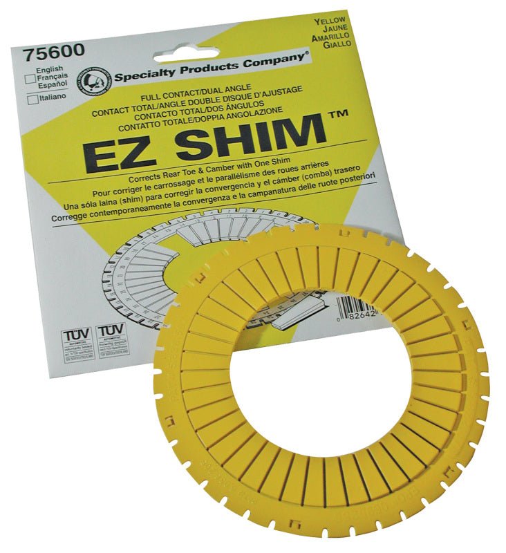 SPC Performance EZ Shim Dual Angle Camber/Toe Shim (Yellow) - Grocery Getter Performance