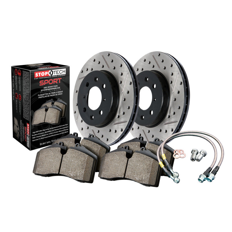 Sport Axle Pack, Drilled & Slotted, Rear-Brake Rotors - Slot & Drilled-Grocery Getter Performance