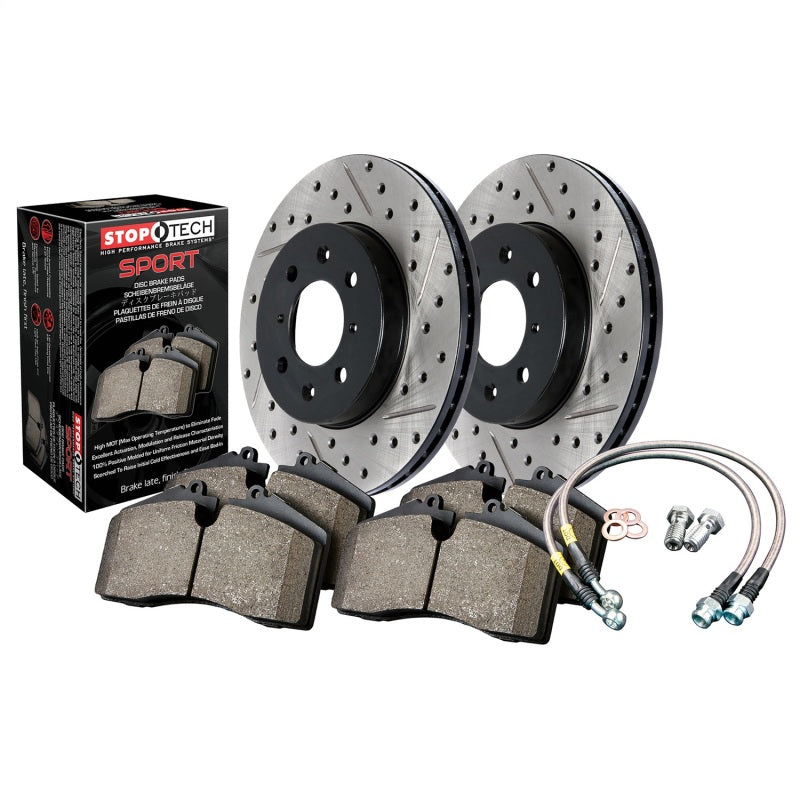 Sport Axle Pack, Drilled & Slotted, Rear-Brake Rotors - Slot & Drilled-Grocery Getter Performance