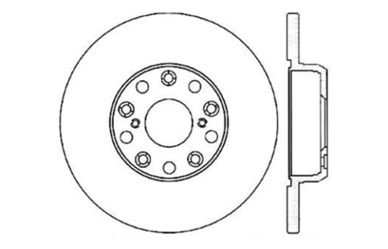 StopTech 00-05 Lexus IS300 / 02-09 Lexus SC430 / 98-05 GS300/GS350/GS400/GS430/GS450H SportStop Slo-Brake Rotors - Slot & Drilled-Grocery Getter Performance