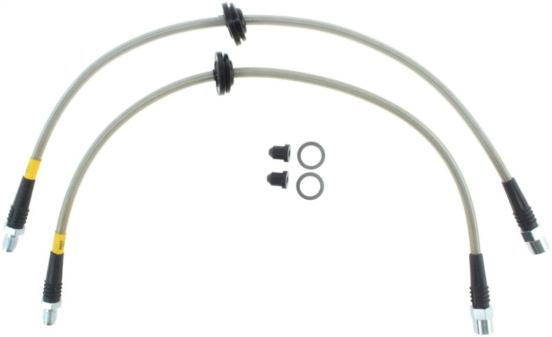 StopTech 00-06 BMW X5 Stainless Steel Front Brake Line Kit-Brake Line Kits-Grocery Getter Performance