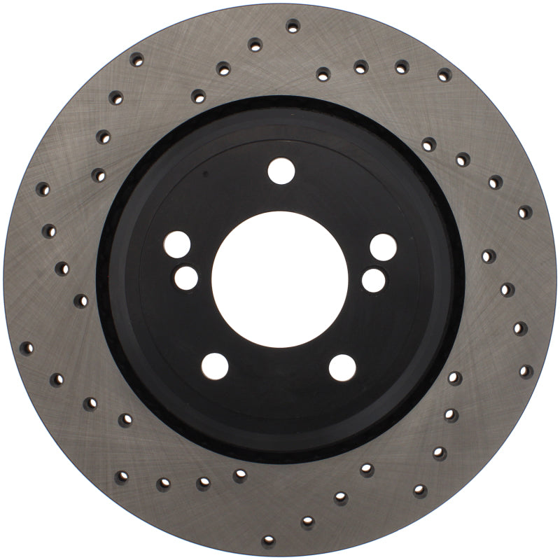 StopTech 01-07 BMW M3 (E46) / 00-04 M5 (E39) Drilled Right Rear Rotor-Brake Rotors - Drilled-Grocery Getter Performance
