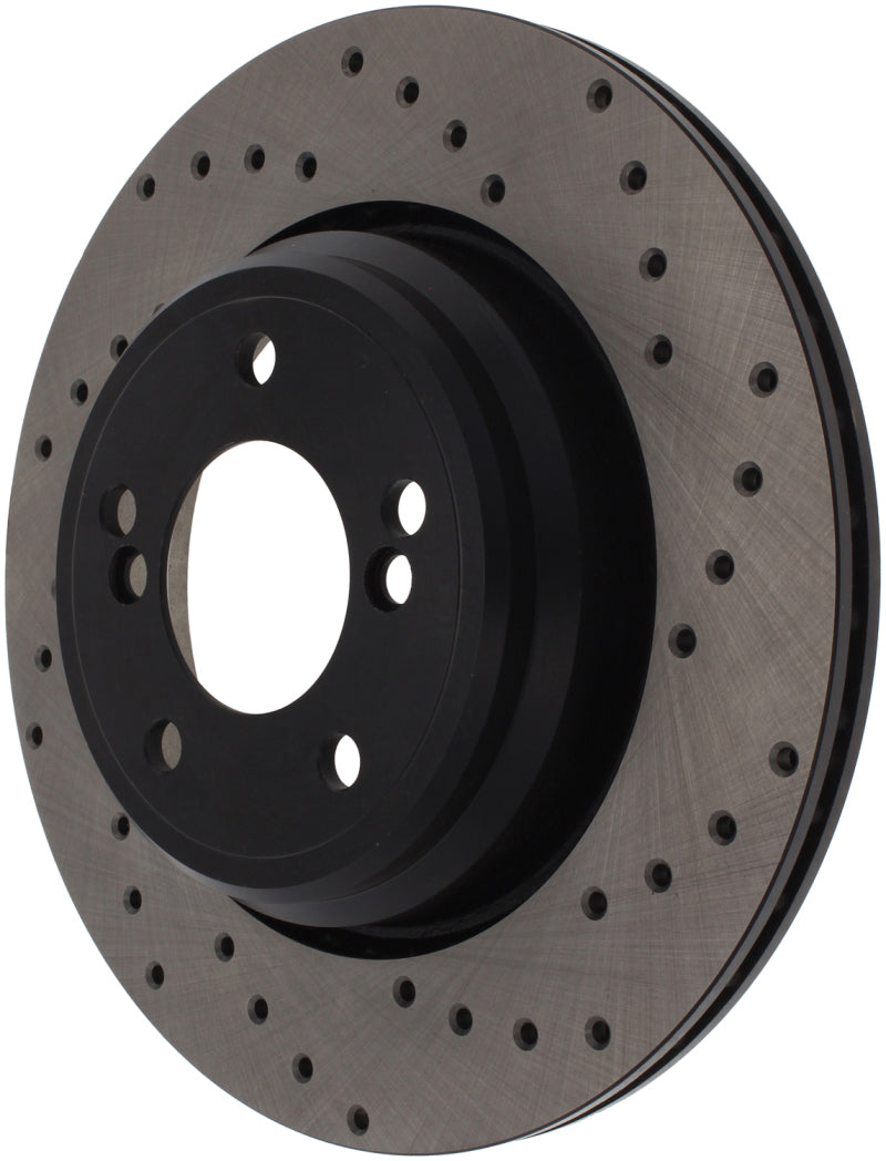 StopTech 01-07 BMW M3 (E46) / 00-04 M5 (E39) Drilled Right Rear Rotor-Brake Rotors - Drilled-Grocery Getter Performance