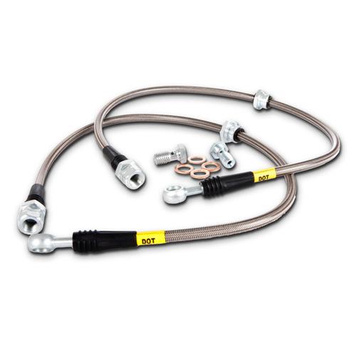StopTech 02-08 Audi A4 Quattro Rear Stainless Steel Brake Line Kit-Brake Line Kits-Grocery Getter Performance