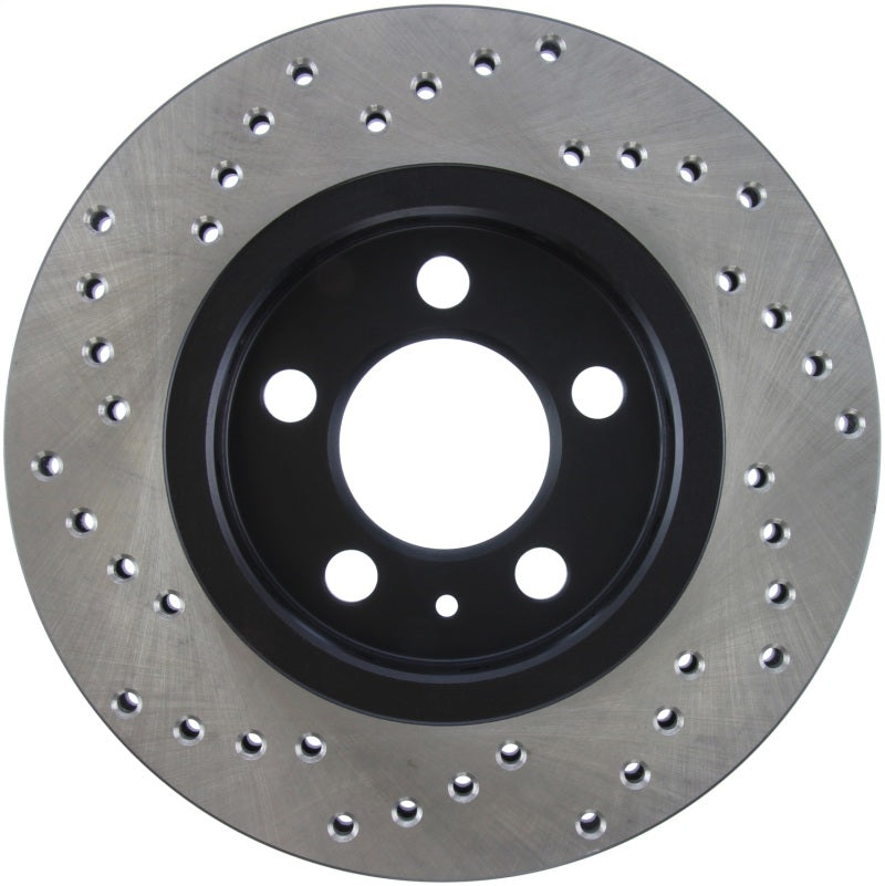 StopTech 03-05 VW Golf GTi (vented rear discs) Drilled Left Rear Rotor-Brake Rotors - Drilled-Grocery Getter Performance