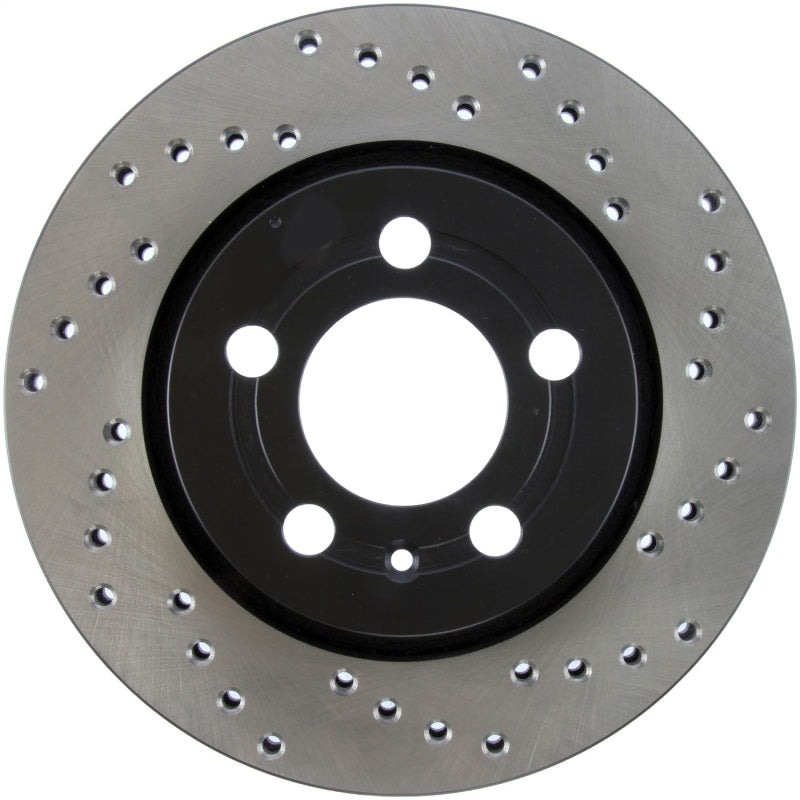 StopTech 03-05 VW Golf GTi (vented rear discs) Drilled Left Rear Rotor-Brake Rotors - Drilled-Grocery Getter Performance