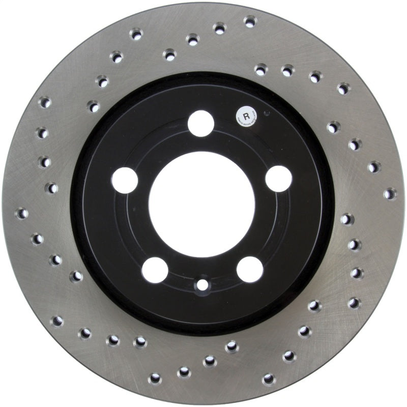 StopTech 03-05 VW Golf GTi (vented rear discs) Drilled Right Rear Rotor-Brake Rotors - Drilled-Grocery Getter Performance