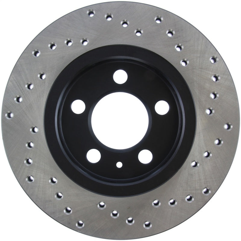 StopTech 03-05 VW Golf GTi (vented rear discs) Drilled Right Rear Rotor-Brake Rotors - Drilled-Grocery Getter Performance