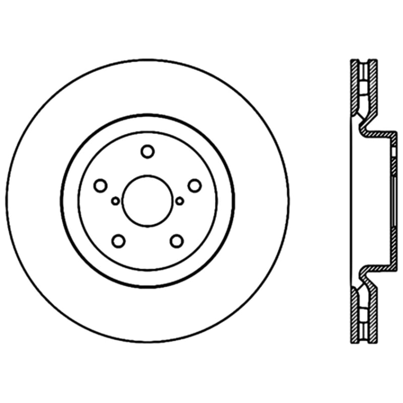 Stoptech 05-07 Subaru Impreza WRX Sti Front High Carbon CRYO-STOP Rotor-Brake Rotors - OE-Grocery Getter Performance