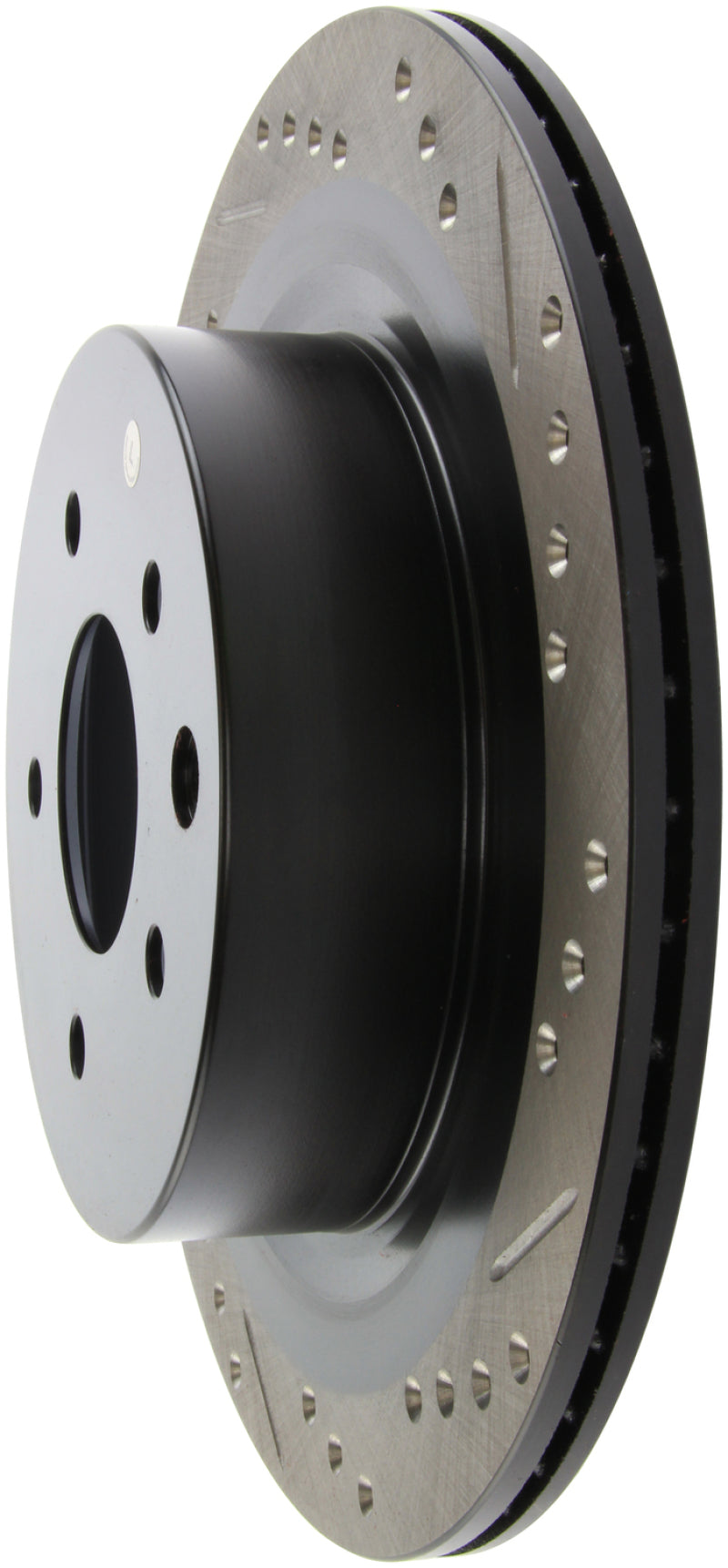 StopTech 06-07 350Z / 05-07 G35 / 06-07 G35X SportStop Slotted & Drilled Rear Left Rotor-Brake Rotors - Slot & Drilled-Grocery Getter Performance