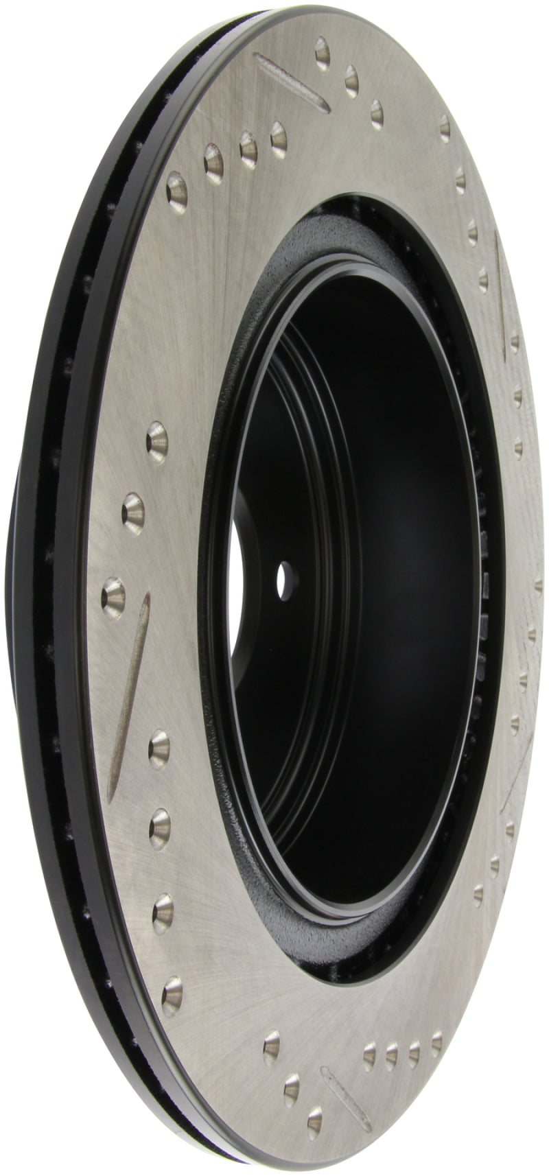 StopTech 06-07 350Z / 05-07 G35 / 06-07 G35X SportStop Slotted & Drilled Rear Right Rotor-Brake Rotors - Slot & Drilled-Grocery Getter Performance