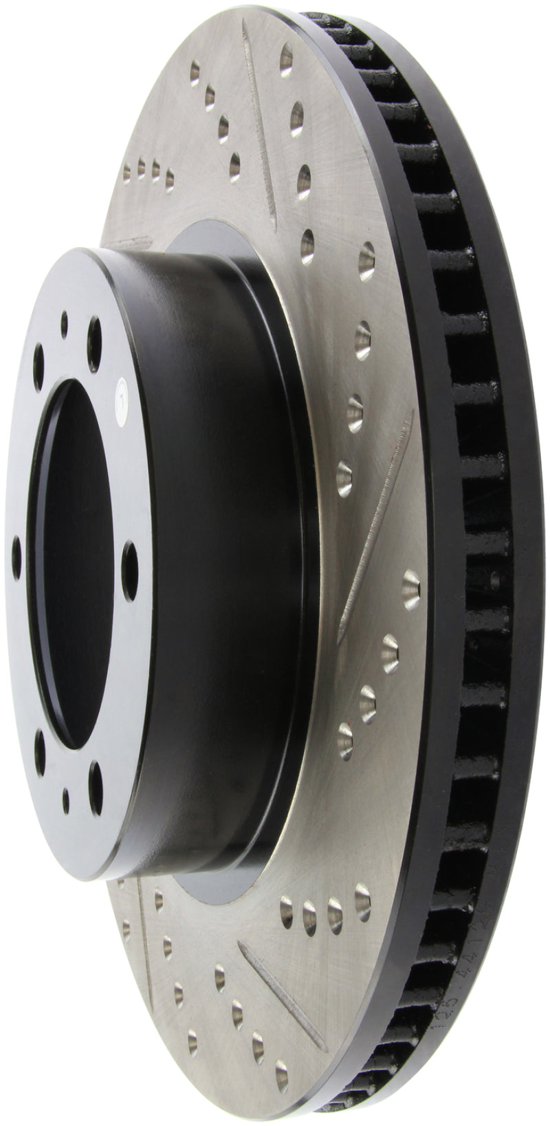 StopTech 07-08 Toyota FJ Cruiser / 05-08 Tacoma (6 lug) / 03-08 4 Runner (319mm disc) SportStop Slo-Brake Rotors - Slot & Drilled-Grocery Getter Performance