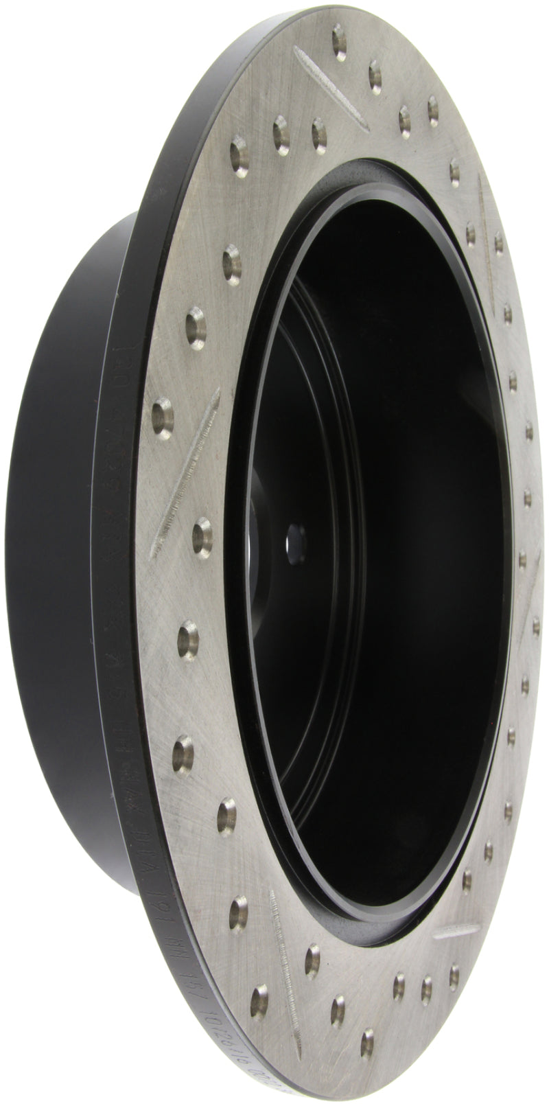 StopTech 08-10 Impreza WRX (Exc STi)/08-10 Impreza Coupe/Sedan Slotted & Drilled Right Rear Rotor-Brake Rotors - Slot & Drilled-Grocery Getter Performance