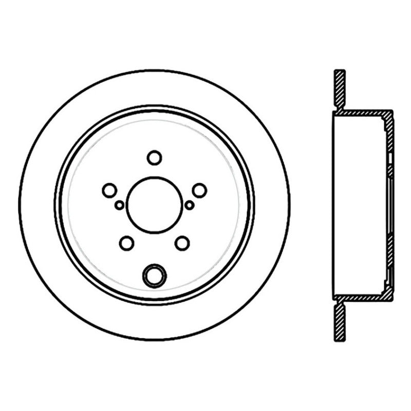 Stoptech 09-10 Subaru Forester / 08-10 Impreza/WRX Rear CRYO-STOP Rotor-Brake Rotors - Drilled-Grocery Getter Performance