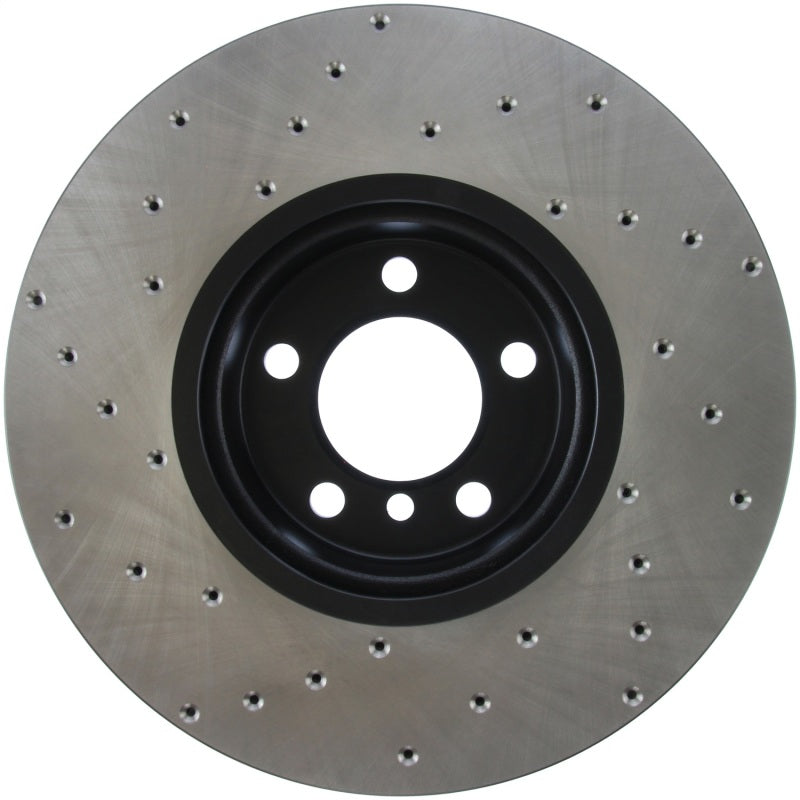 StopTech 12-15 BMW 335i Drilled Left Front Rotor-Brake Rotors - Drilled-Grocery Getter Performance