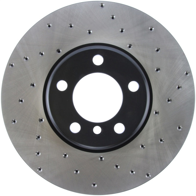 StopTech 12-15 BMW 335i Drilled Left Front Rotor-Brake Rotors - Drilled-Grocery Getter Performance
