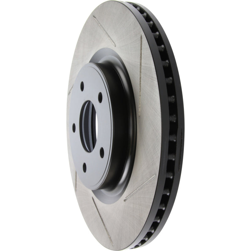 StopTech 13-15 Nissan Pathfinder Slotted Front Left Rotor-Brake Rotors - Slotted-Grocery Getter Performance