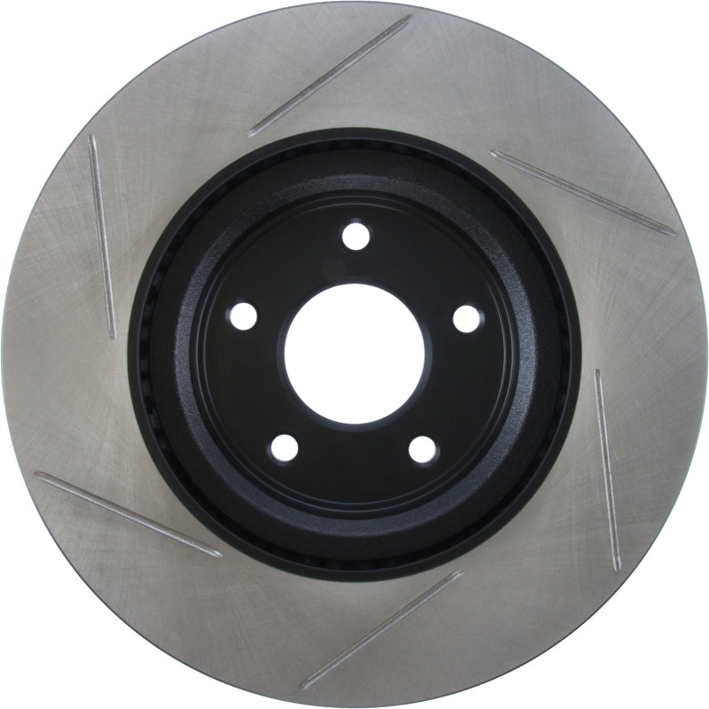 StopTech 13-15 Nissan Pathfinder Slotted Front Left Rotor-Brake Rotors - Slotted-Grocery Getter Performance
