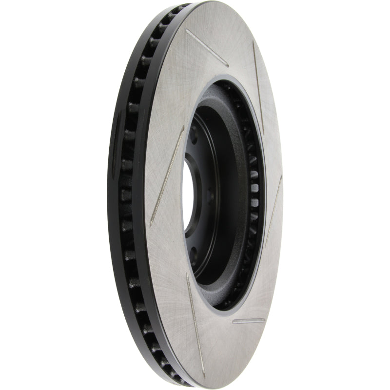StopTech 13-15 Nissan Pathfinder Slotted Front Right Rotor-Brake Rotors - Slotted-Grocery Getter Performance
