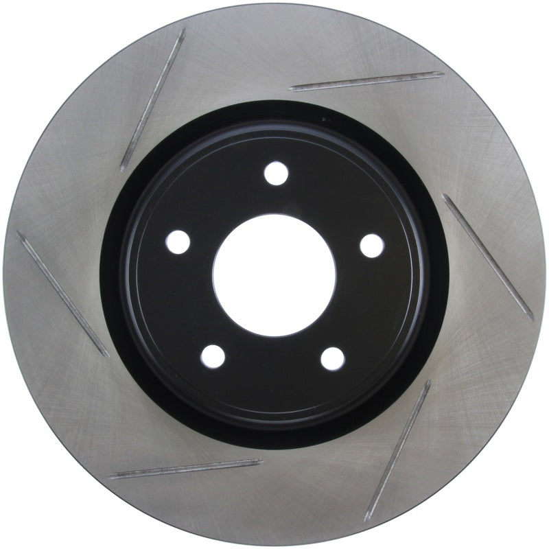 StopTech 13-15 Nissan Pathfinder Slotted Front Right Rotor-Brake Rotors - Slotted-Grocery Getter Performance