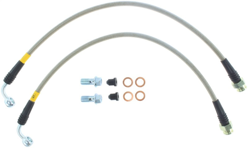 StopTech 14-17 Chevrolet Corvette Stainless Steel Front Brake Lines-Brake Line Kits-Grocery Getter Performance