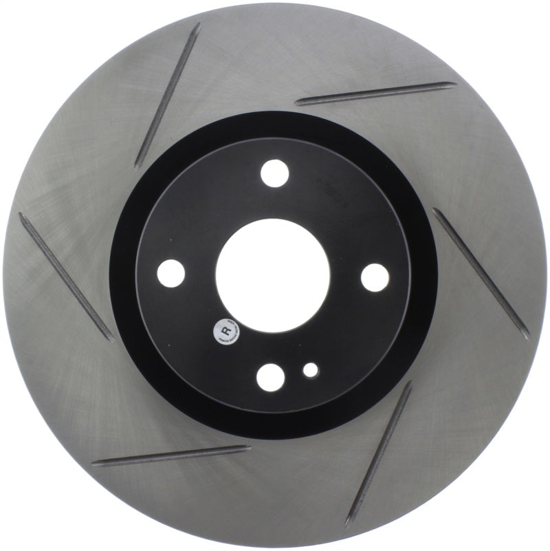 StopTech 16-17 Mazda MX-5 Front Passenger Side Slotted Sport Brake Rotor-Brake Rotors - Slotted-Grocery Getter Performance