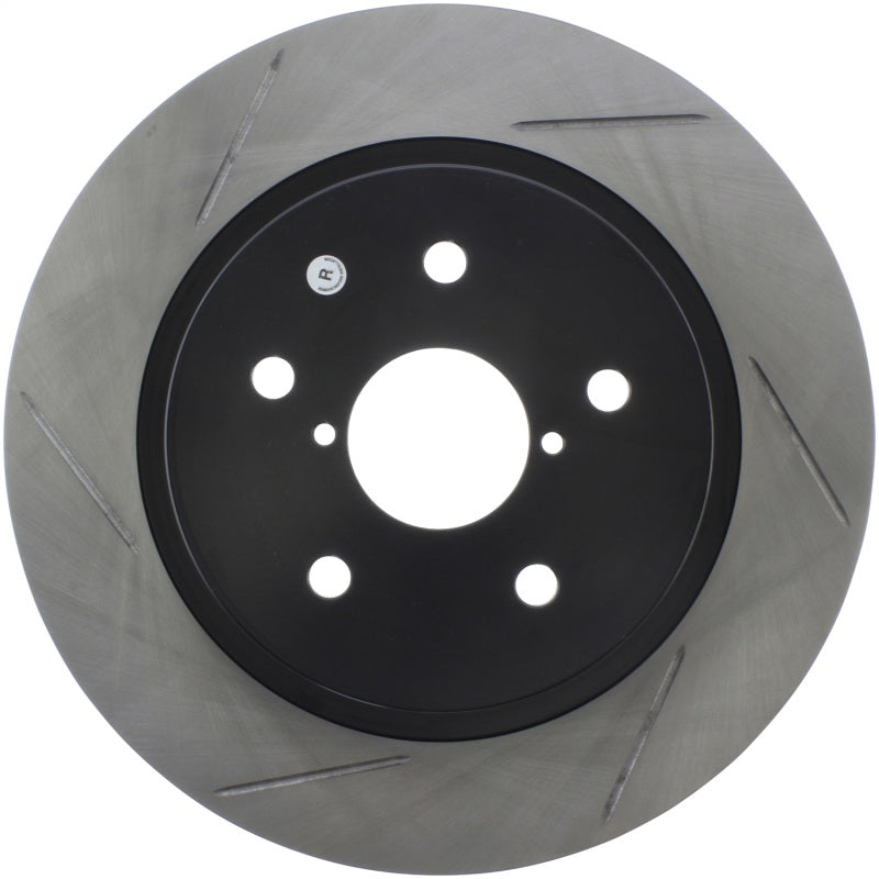 StopTech 16-17 Subaru WRX w/EyeSight Technology Sport Slotted Rear Right Rotor-Brake Rotors - Slotted-Grocery Getter Performance