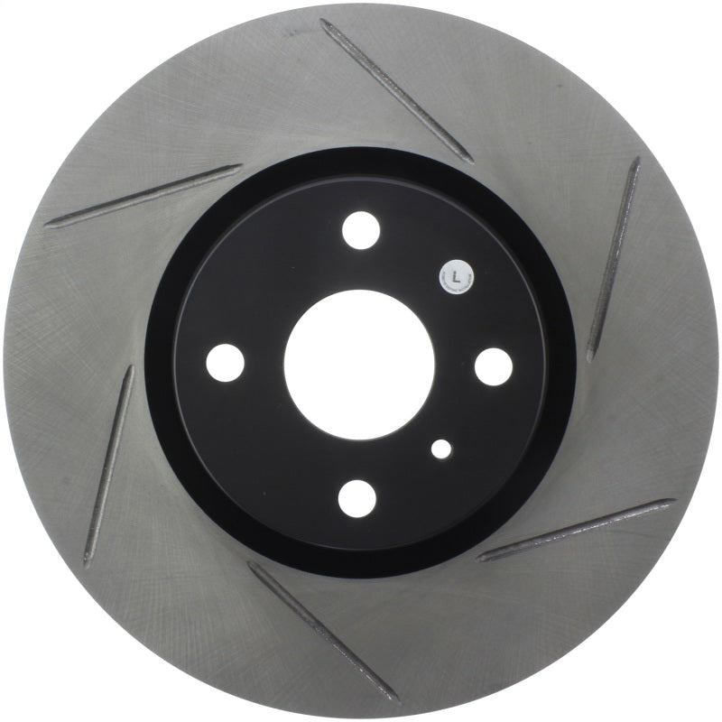 StopTech 16-18 Mazda Miata MX-5 Sport Slotted Front Left Rotor-Brake Rotors - Slotted-Grocery Getter Performance