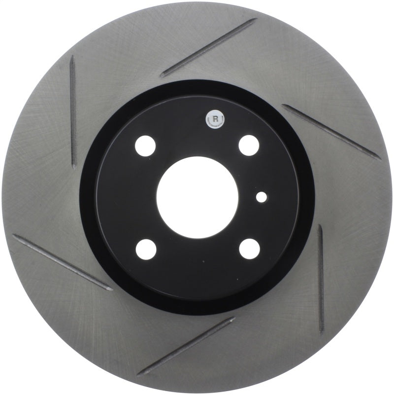 StopTech 16-18 Mazda Miata MX-5 Sport Slotted Front Right Rotor-Brake Rotors - Slotted-Grocery Getter Performance