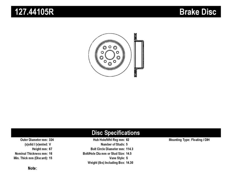 StopTech 5/93-98 Toyota Supra Right Rear Slotted & Drilled Rotor-Brake Rotors - Slot & Drilled-Grocery Getter Performance