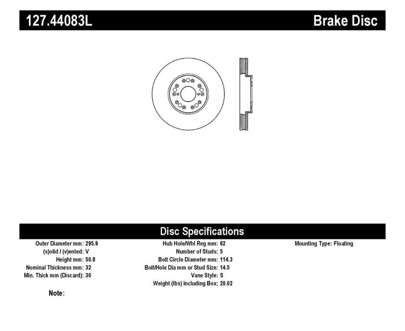 StopTech 93-05 Lexus GS300/GS350/GS400/GS430/GS450H / 00-05 Lexus IS300 / 93-94 Lexus LS400/LS430/L-Brake Rotors - Slot & Drilled-Grocery Getter Performance