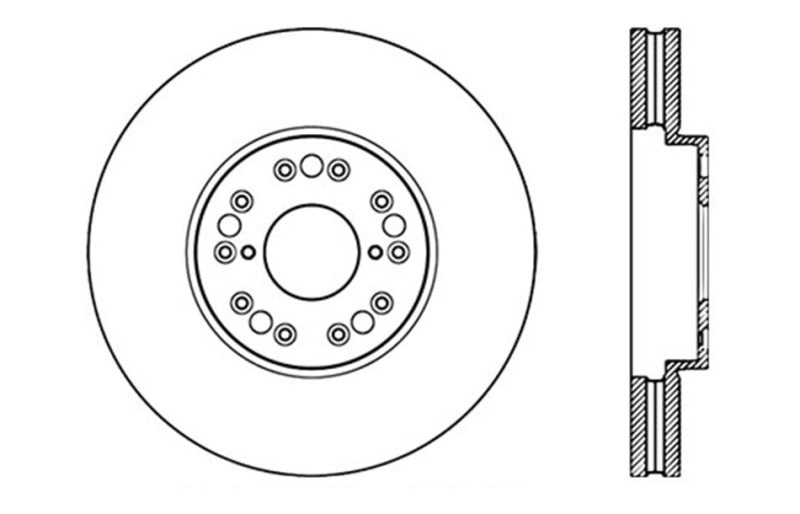 StopTech 93-05 Lexus GS300/GS350/GS400/GS430/GS450H / 00-05 Lexus IS300 / 93-94 Lexus LS400/LS430/L-Brake Rotors - Slot & Drilled-Grocery Getter Performance