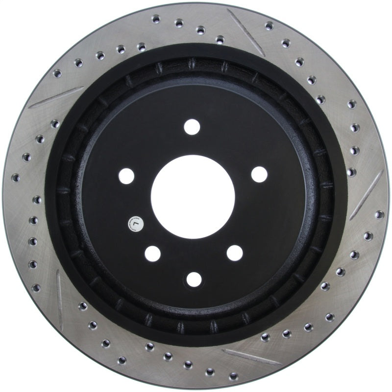 StopTech Infiniti G37 / Nissan 370Z SportStop Slotted & Drilled Rear Left Rotor-Brake Rotors - Slot & Drilled-Grocery Getter Performance