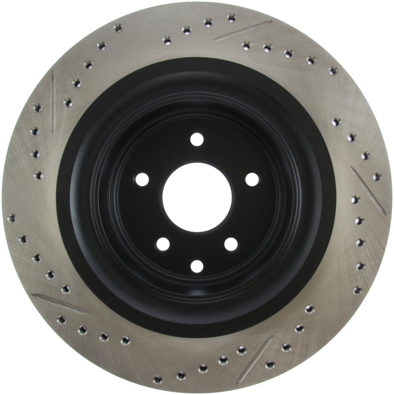 StopTech Infiniti G37 / Nissan 370Z SportStop Slotted & Drilled Rear Left Rotor-Brake Rotors - Slot & Drilled-Grocery Getter Performance