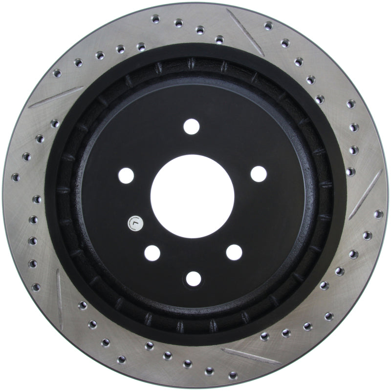 StopTech Infiniti G37 / Nissan 370Z SportStop Slotted & Drilled Rear Left Rotor-Brake Rotors - Slot & Drilled-Grocery Getter Performance