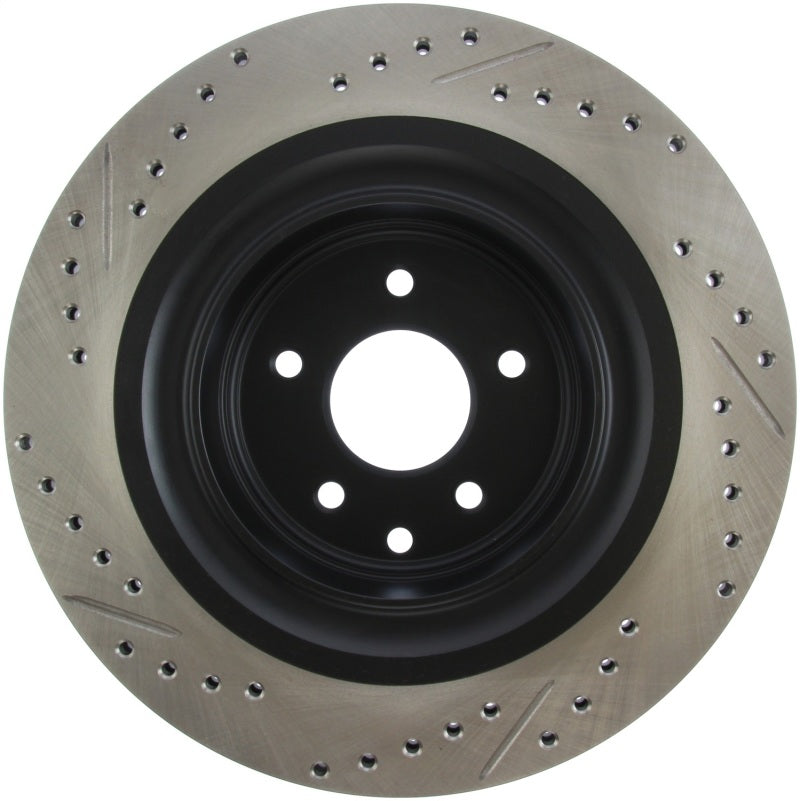 StopTech Infiniti G37 / Nissan 370Z SportStop Slotted & Drilled Rear Left Rotor-Brake Rotors - Slot & Drilled-Grocery Getter Performance