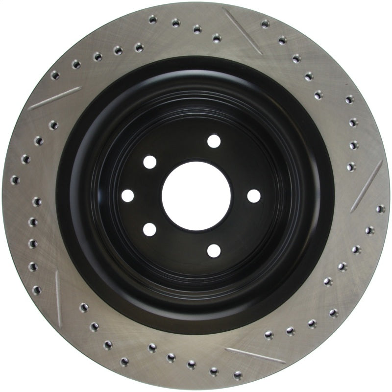 StopTech Infiniti G37 / Nissan 370Z SportStop Slotted & Drilled Rear Right Rotor-Brake Rotors - Slot & Drilled-Grocery Getter Performance