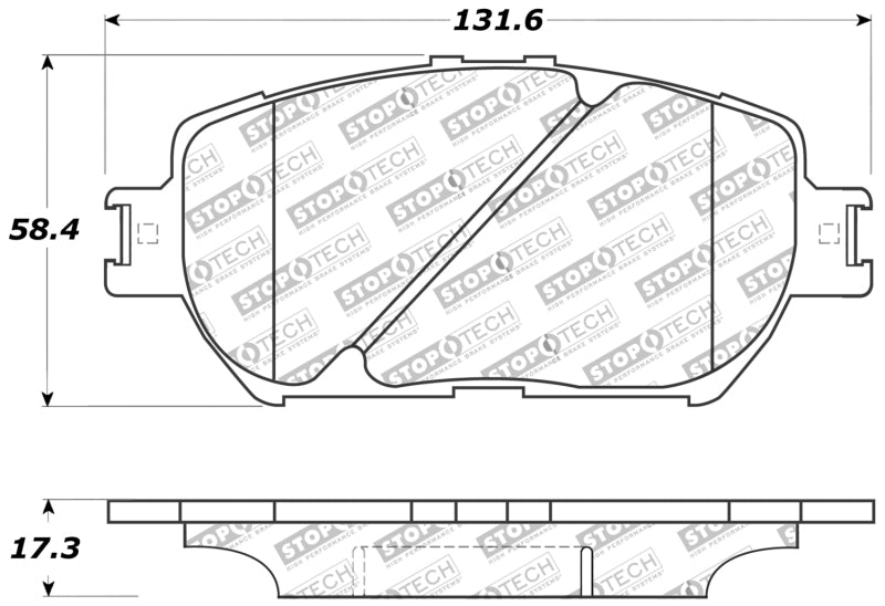 StopTech Performance 06 Lexus GS / 09-10 IS Front Brake Pads-Brake Pads - Performance-Grocery Getter Performance