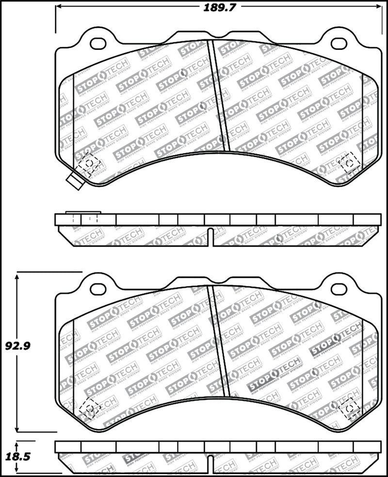 StopTech Performance Brake Pads-Brake Pads - Performance-Grocery Getter Performance