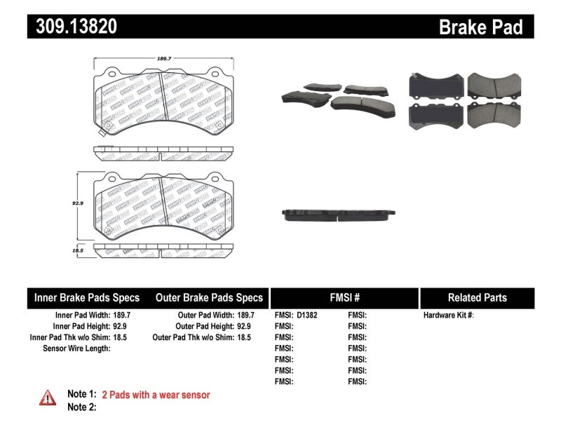 StopTech Performance Brake Pads-Brake Pads - Performance-Grocery Getter Performance