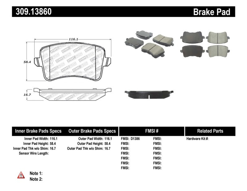 StopTech Performance Brake Pads-Brake Pads - Performance-Grocery Getter Performance