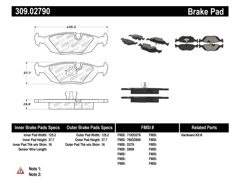 StopTech Performance Rear Brake Pads-Brake Pads - Performance-Grocery Getter Performance
