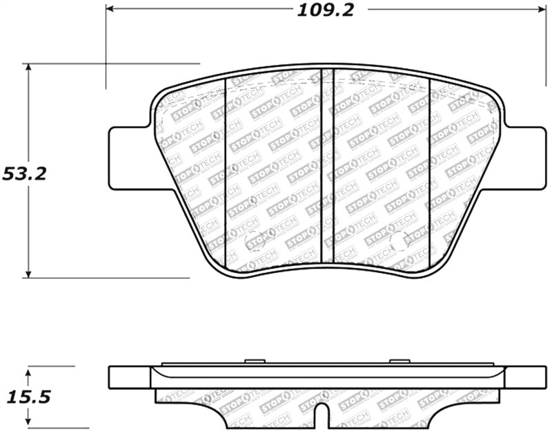 StopTech Performance Volkswagen Rear Brake Pads-Brake Pads - Performance-Grocery Getter Performance