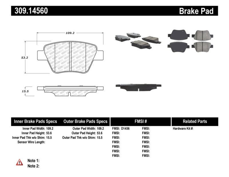 StopTech Performance Volkswagen Rear Brake Pads-Brake Pads - Performance-Grocery Getter Performance