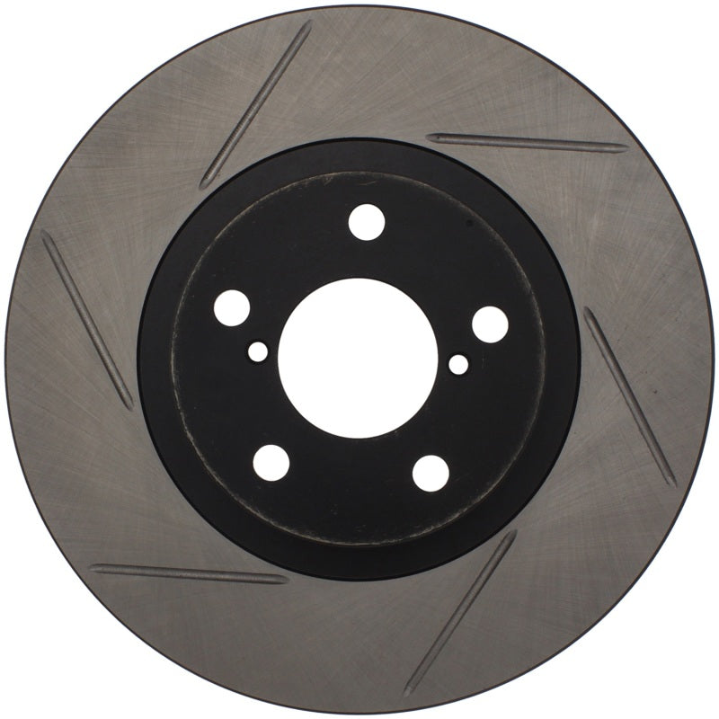 StopTech Power Slot 00-05 Legacy / 7/98-08 Impreza Front Right SportStop Slotted Rotor-Brake Rotors - Slotted-Grocery Getter Performance