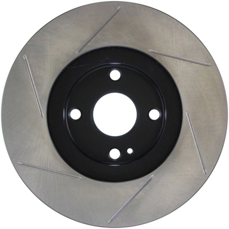 StopTech Power Slot 01-05 Mazda Miata Sport Suspension/Turbo SportStop Slotted Front Left Rotor-Brake Rotors - Slotted-Grocery Getter Performance