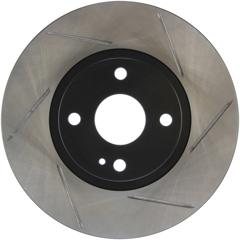 StopTech Power Slot 01-05 Mazda Miata Sport Suspension/Turbo SportStop Slotted Front Left Rotor-Brake Rotors - Slotted-Grocery Getter Performance