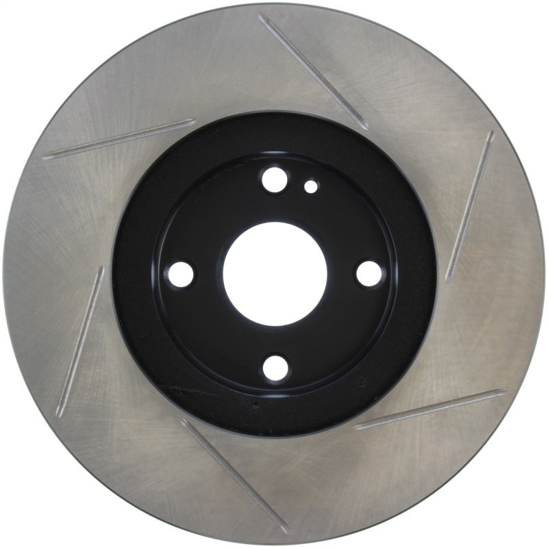 StopTech Power Slot 01-05 Mazda Miata Sport Suspension/Turbo SportStop Slotted Front Right Rotor-Brake Rotors - Slotted-Grocery Getter Performance